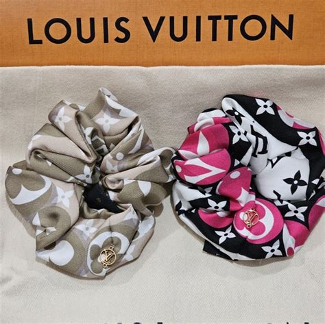 louis vuitton hair clip|louis vuitton scrunchie.